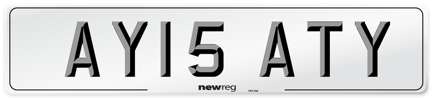 AY15 ATY Number Plate from New Reg
